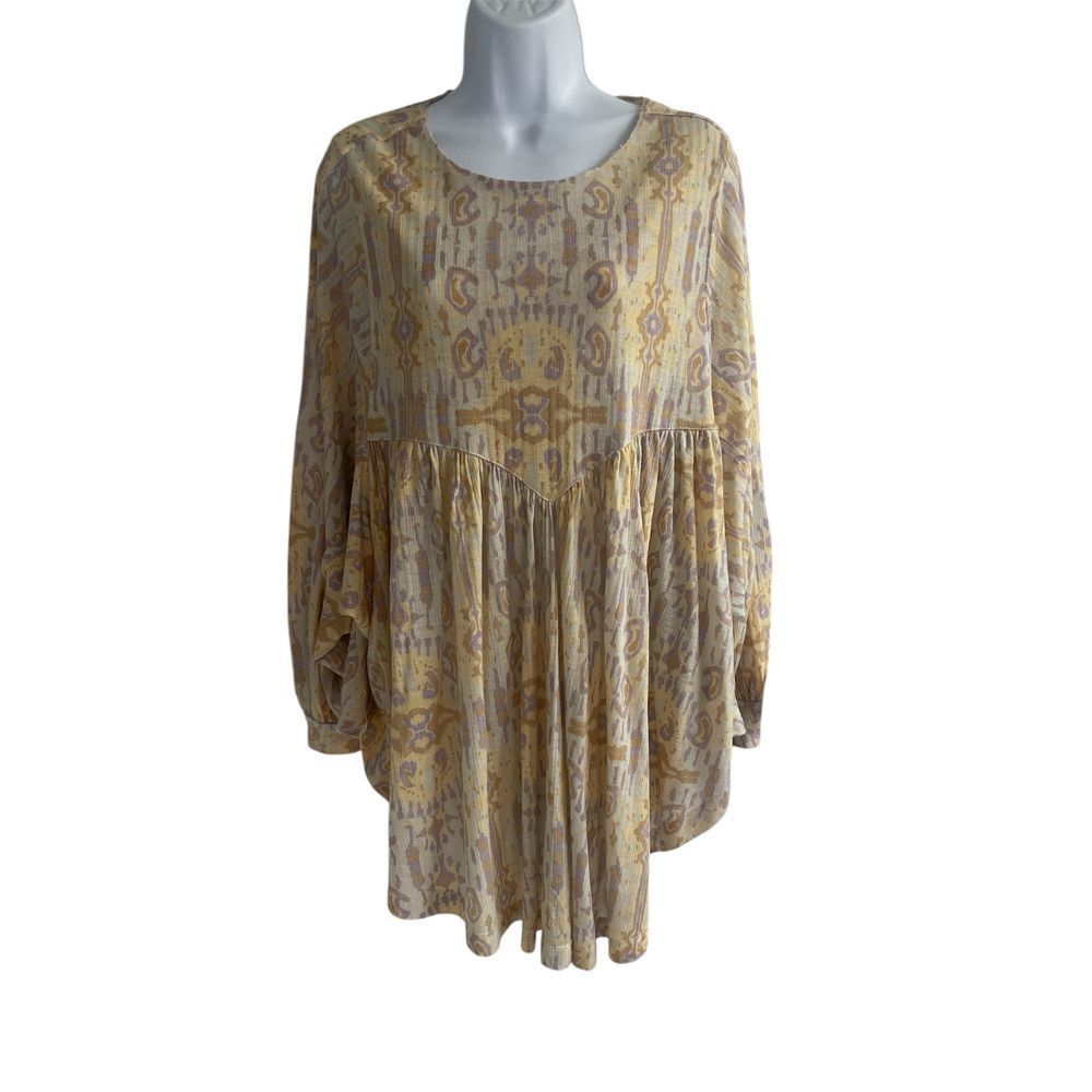 Free People This Is It‎ Tunic Parchment Combo XS Boho